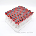 หลอดทดลอง Orange cap clot serum anticoagulant tube